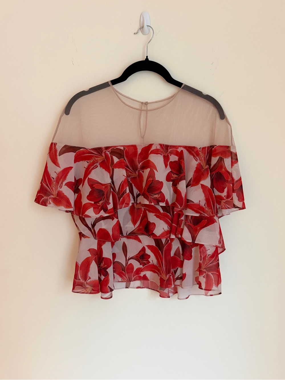 Delfi Collective Red floral blouse
